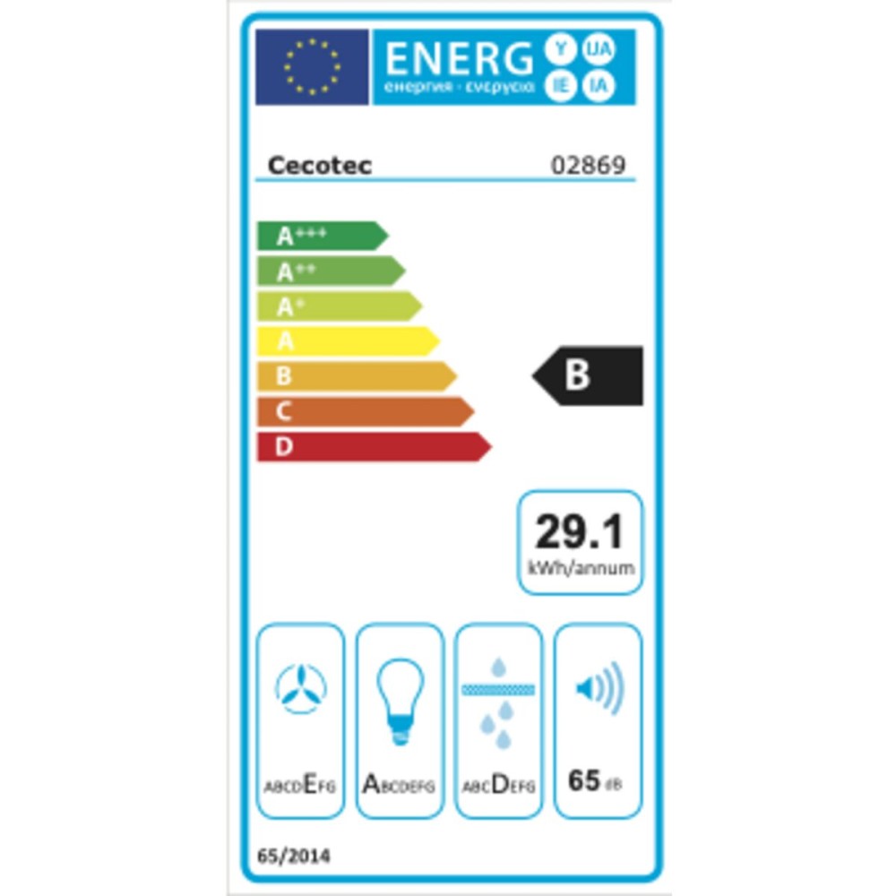 Konventioneller Rauchfang Cecotec Bolero Flux PM 603500 Inox B