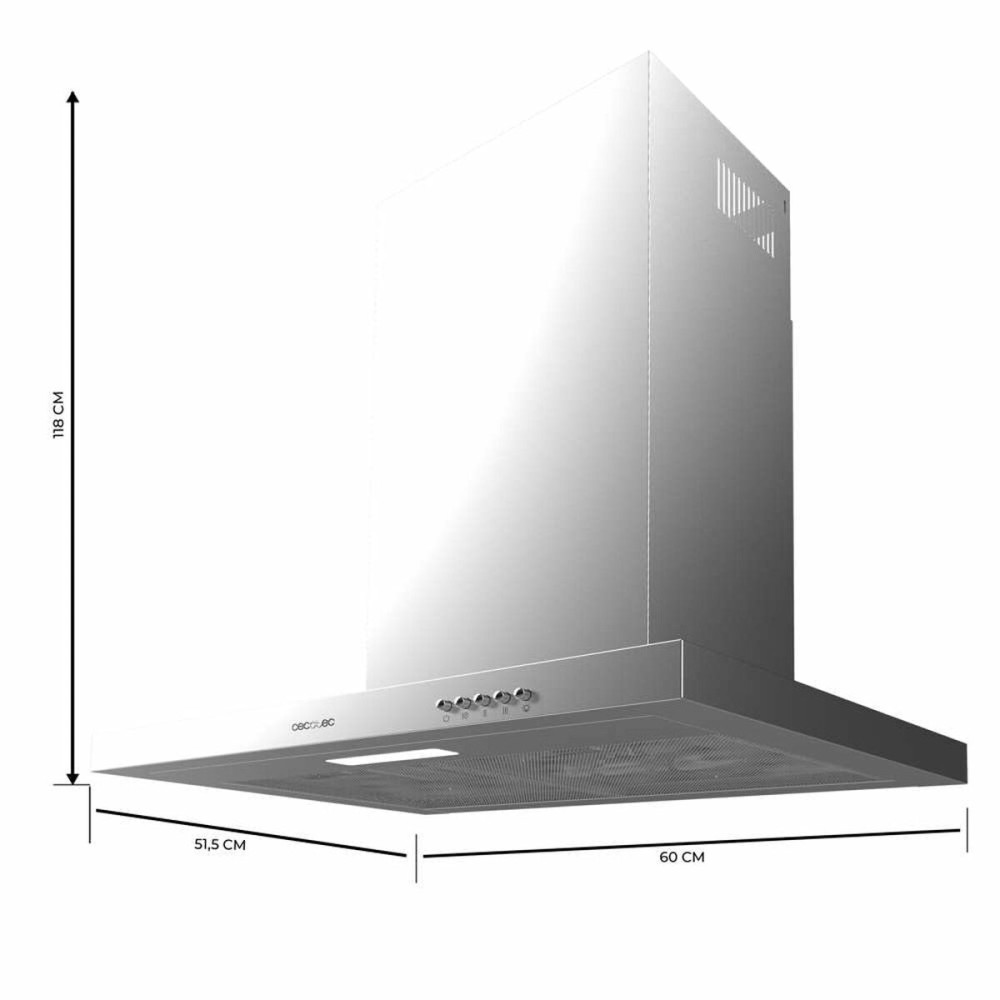Konventioneller Rauchfang Cecotec Bolero Flux TM 603500 Stahl 51,5 x 60 cm