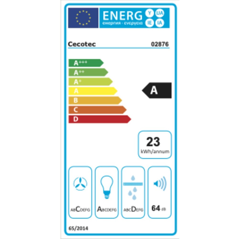 Konventioneller Rauchfang Cecotec Bolero Flux TM 603500 Stahl 51,5 x 60 cm