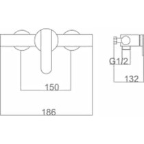 Shower Column Imex ROMA NM BDR001-5NG Stainless steel ABS 150 cm 2 Positions
