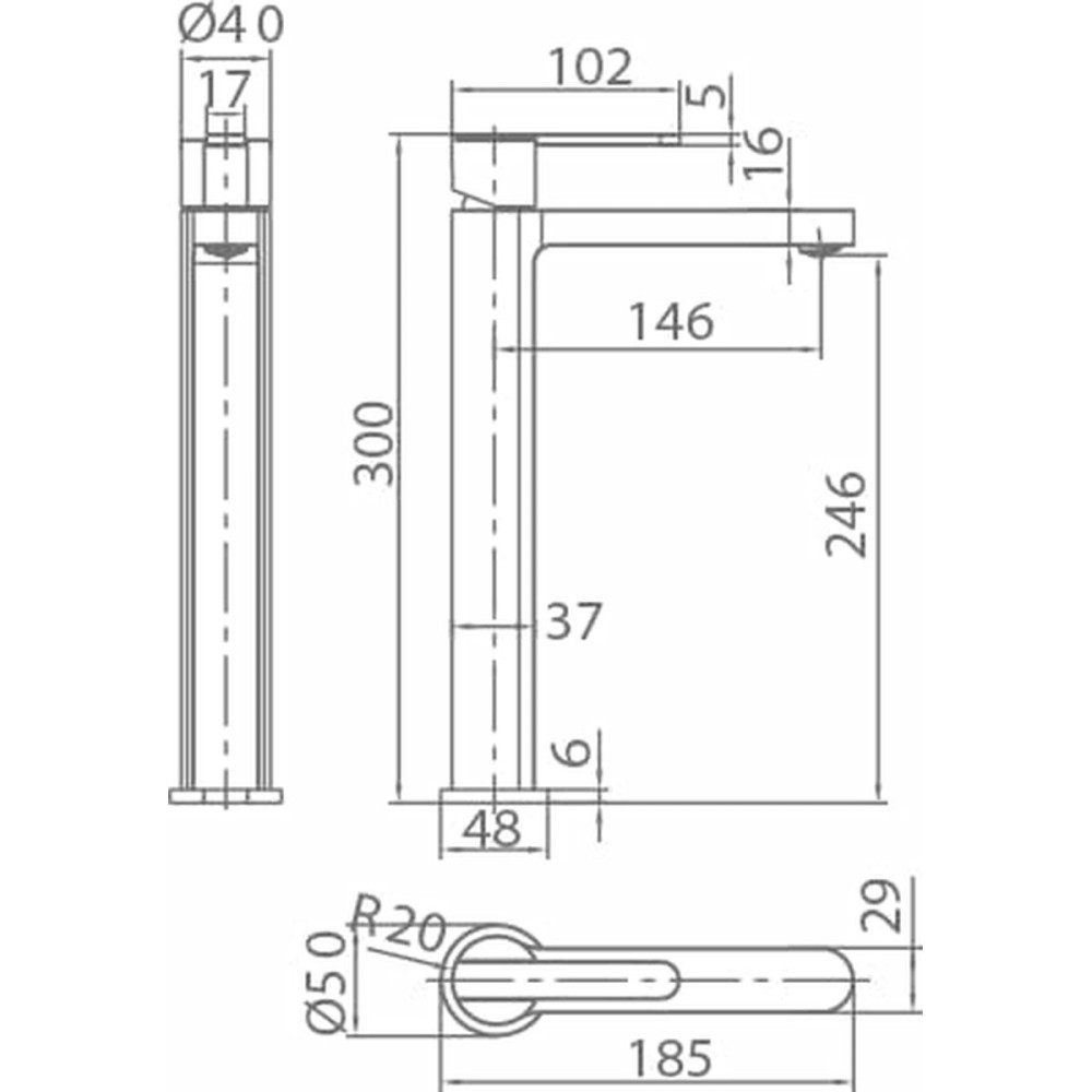 Mitigeur Imex ROMA BDR001-3 Laiton
