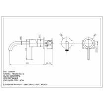 Colonne de douche Imex MONZA ORC GLM039/ORC Acier inoxydable