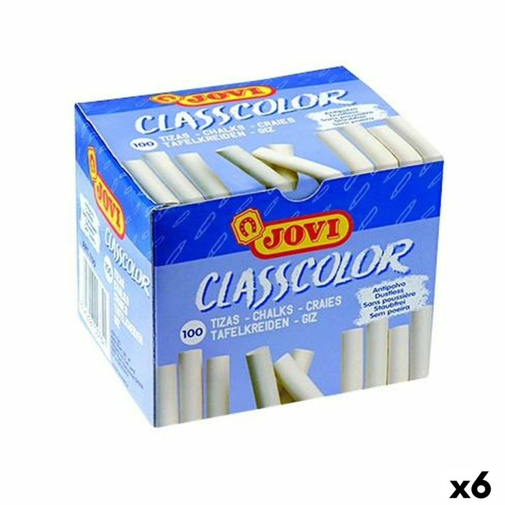 Craies Jovi CLASSCOLOR Blanc 80 mm Ø 9 mm 100 Pièces (6 Unités)
