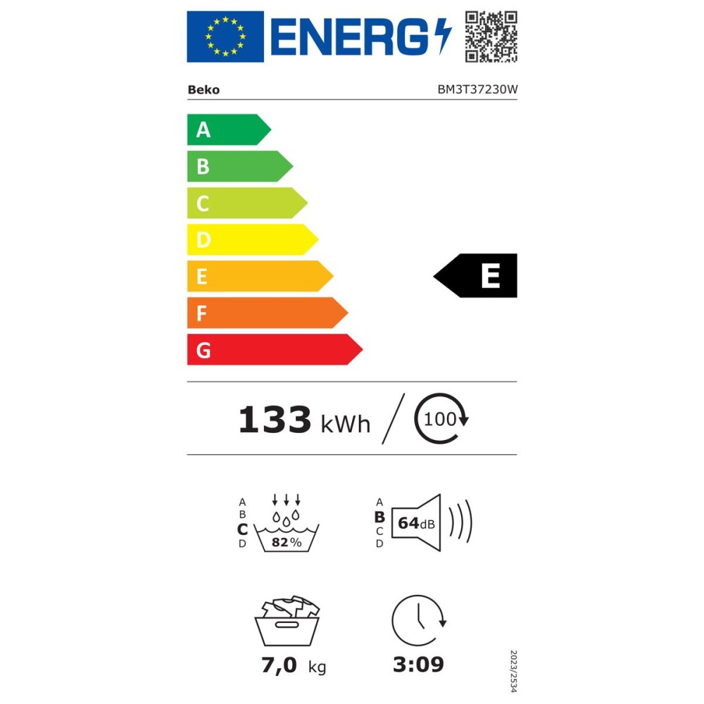 Trockner BEKO BM3T37230W 7 kg