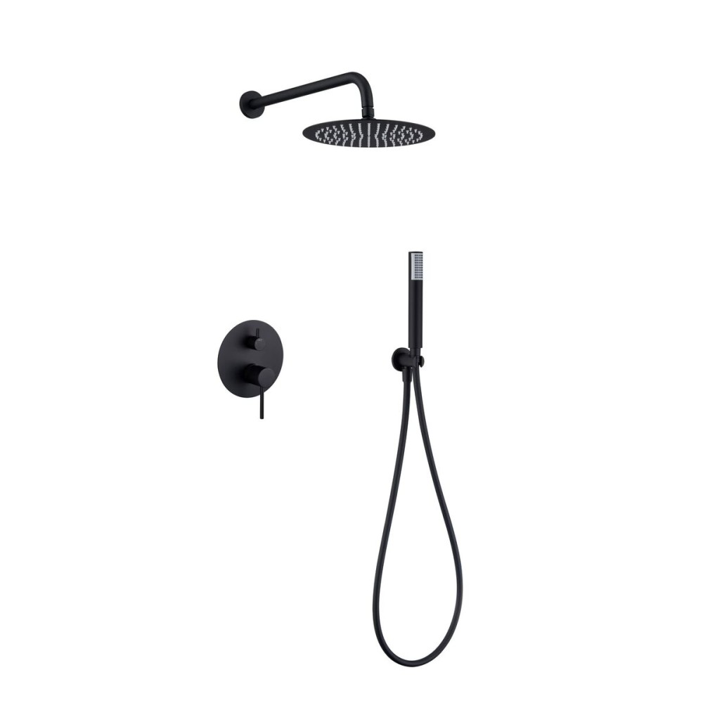 Colonne de douche Imex MONZA NM GPM039/NG Acier inoxydable Laiton ABS