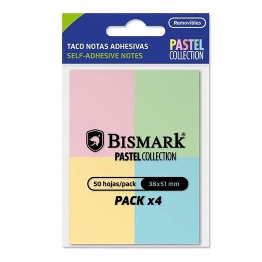 Sticky Notes Bismark Multicolour 38 x 51 mm (24 Units)