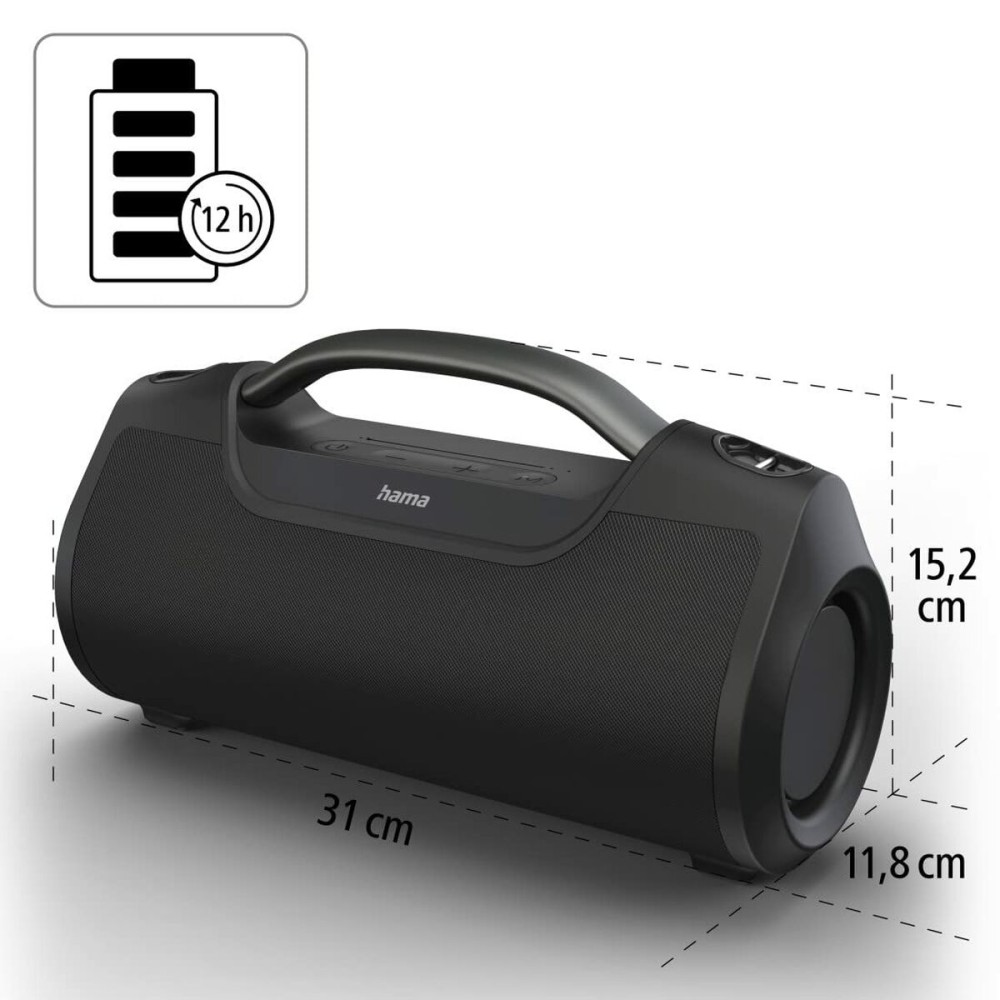 Haut-parleurs bluetooth portables Hama 00188217 Noir 60 W