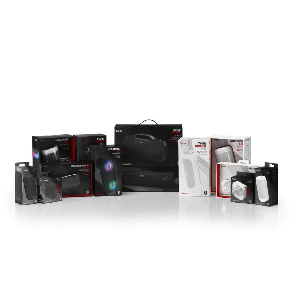 Tragbare Bluetooth-Lautsprecher Hama 00188217 Schwarz 60 W