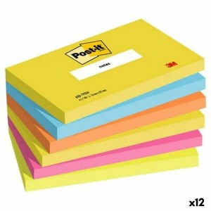 Haftnotizen Post-it Bunt 76 x 127 mm 6 Stücke (12 Stück)