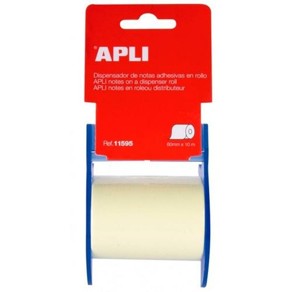 Notes Adhésives Apli Jaune 60 mm 10 m (50 Unités)