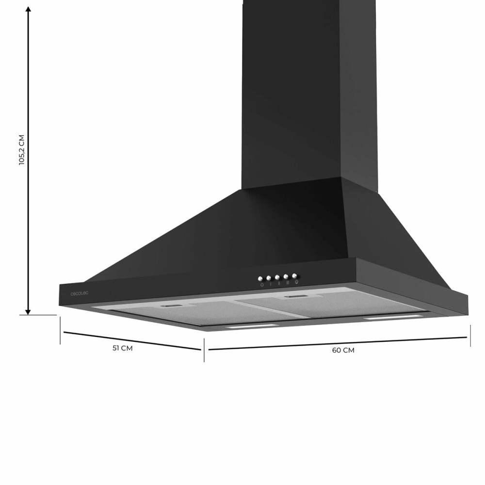 Hotte standard Cecotec Bolero Flux PM 606500 Noir 60 cm