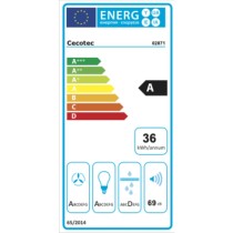 Hotte standard Cecotec Bolero Flux PM 606500 Noir 60 cm