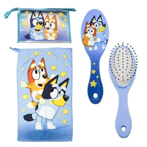 Toilet Bag with Accessories Bluey Blue 23 x 15 x 8 cm 3 Pieces