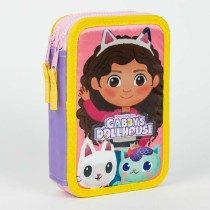 Pencil Case Gabby's Dollhouse Lilac 12,5 x 19,5 x 4,5 cm
