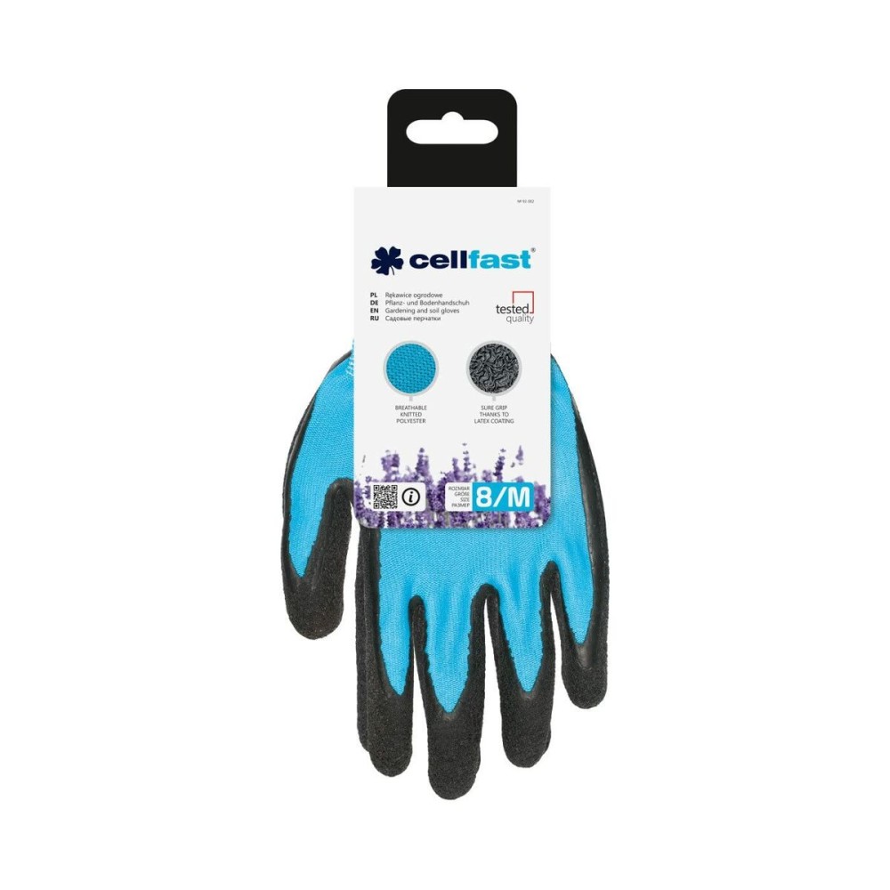 Gants de jardinage Cellfast Bleu Caoutchouc M 8