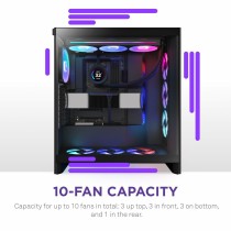 Boîtier ATX semi-tour NZXT H7 Flow RGB Midi Noir