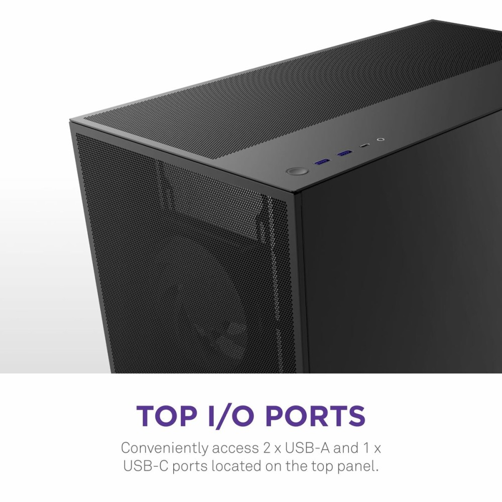 Boîtier ATX semi-tour NZXT H7 Flow RGB Midi Noir