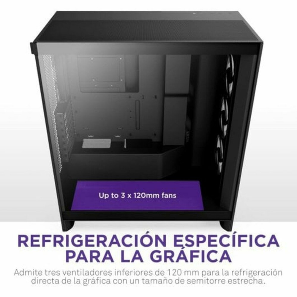 Boîtier ATX semi-tour NZXT H7 Flow RGB Midi Noir