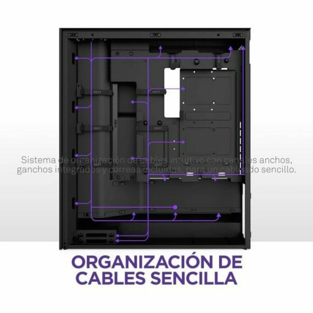 ATX Semi-tower Box NZXT H7 Flow RGB Midi Black