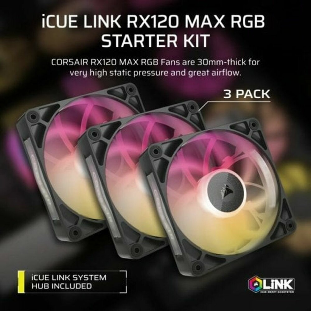 Ventillateur de cabine Corsair iCUE LINK RX120 RGB MAX