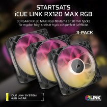 Ventillateur de cabine Corsair iCUE LINK RX120 RGB MAX