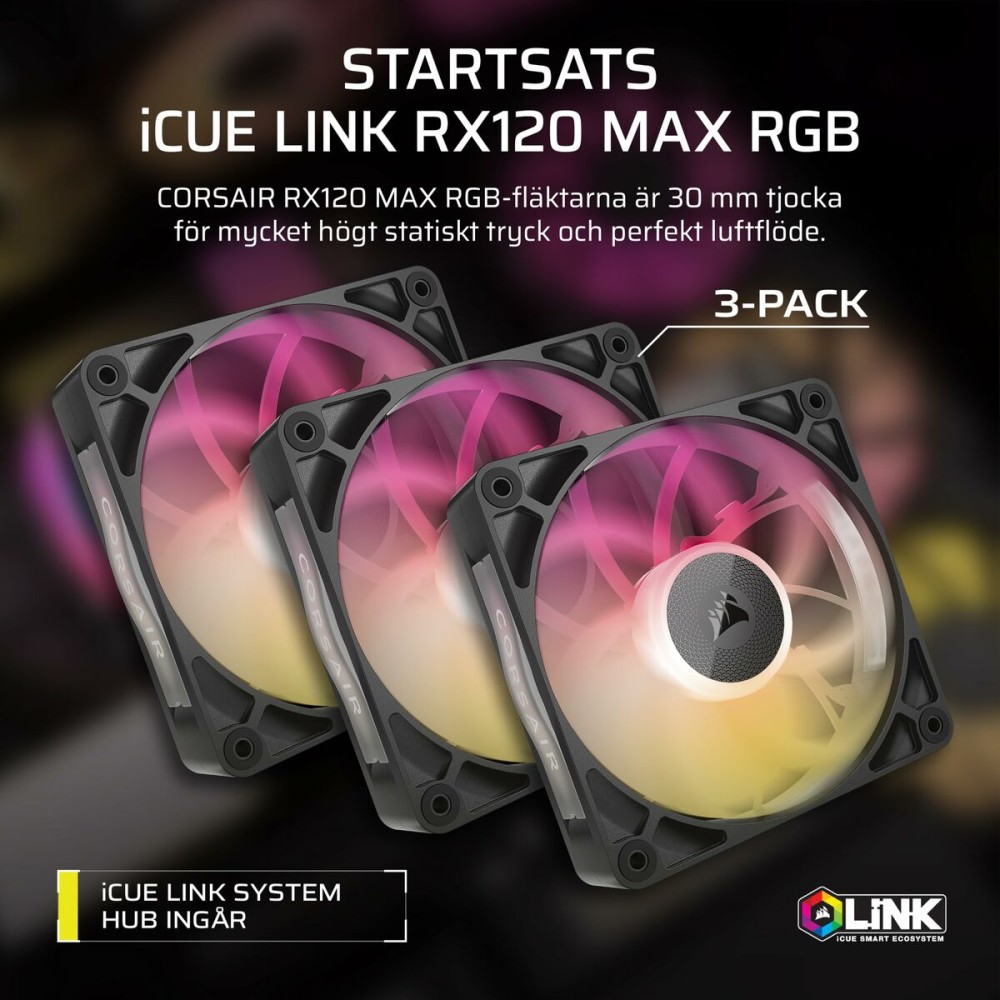 Ventillateur de cabine Corsair iCUE LINK RX120 RGB MAX