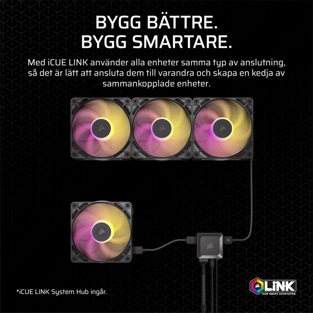Ventillateur de cabine Corsair iCUE LINK RX120 RGB MAX