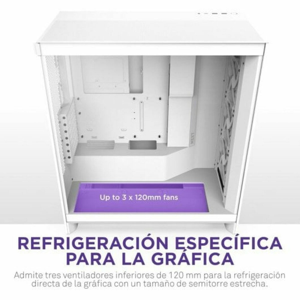 ATX Semi-tower Box NZXT H7 Flow Midi White