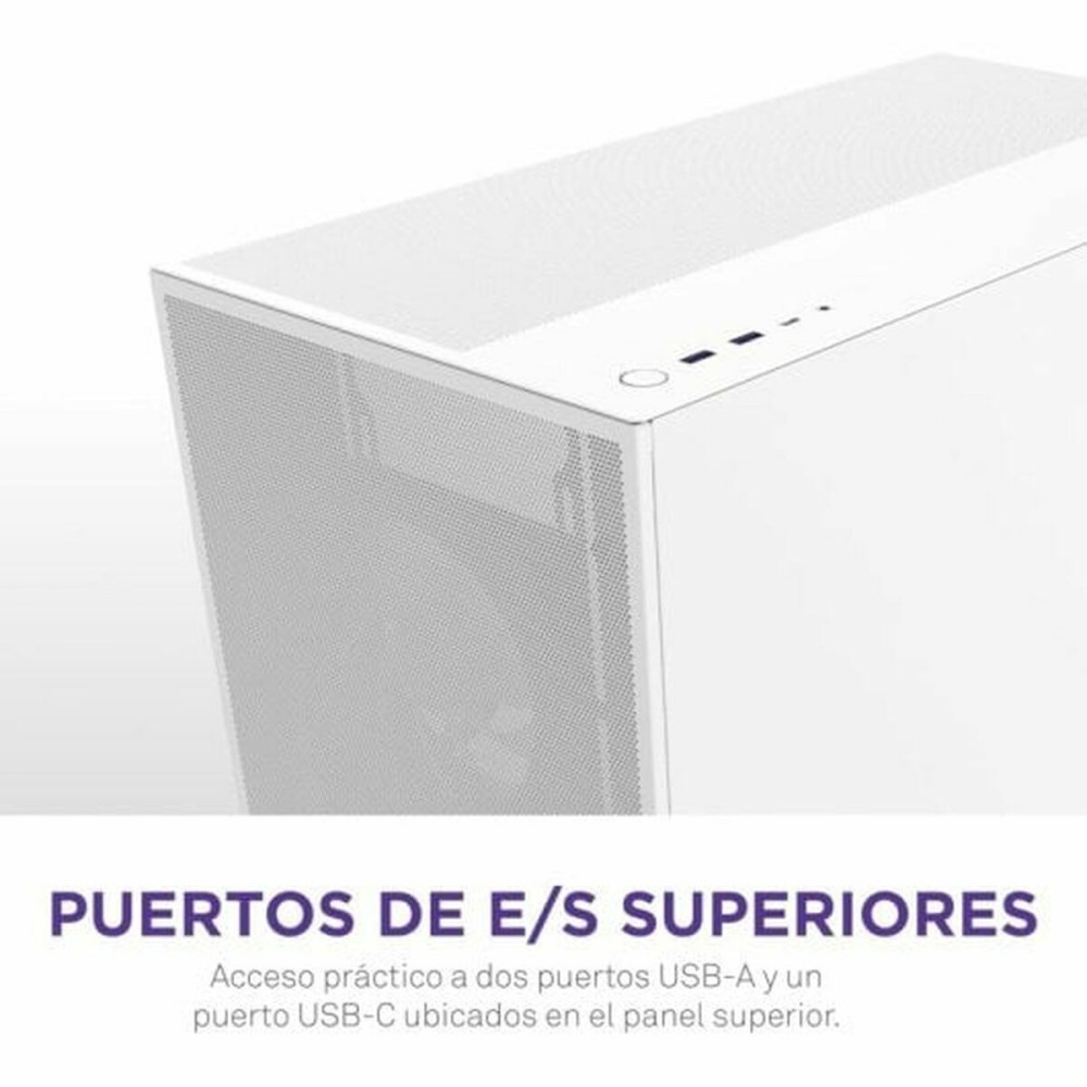 Boîtier ATX semi-tour NZXT H7 Flow Midi Blanc
