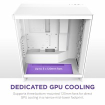 ATX Semi-tower Box NZXT H7 Flow Midi White