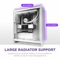 ATX Semi-tower Box NZXT H7 Flow Midi White