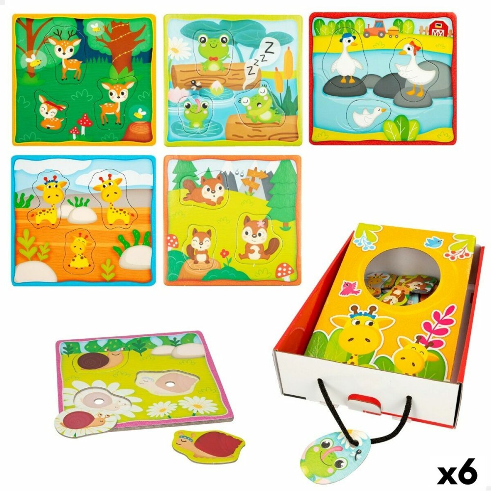 Puzzle Enfant Lisciani Tactile 18 Pièces 16 x 0,5 x 15 cm (6 Unités)