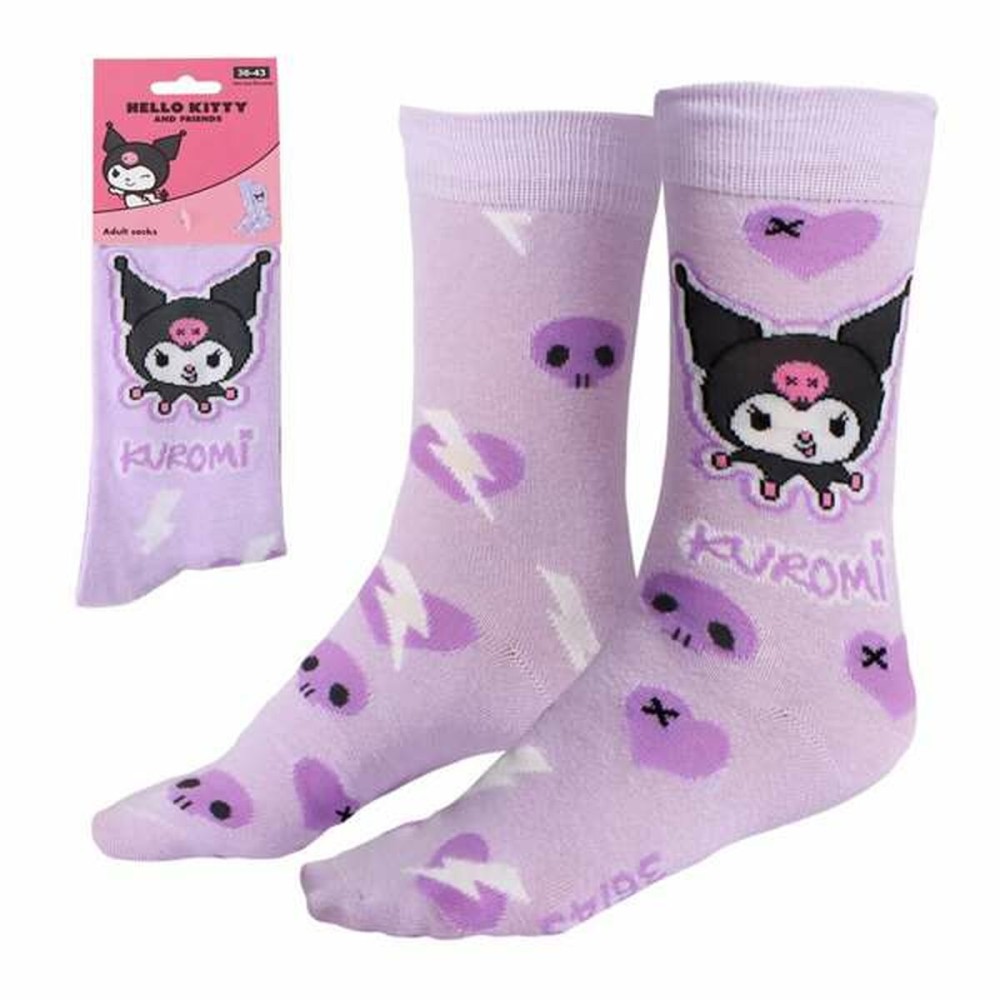 Socken Kuromi Purpur