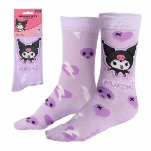 Socken Kuromi Purpur