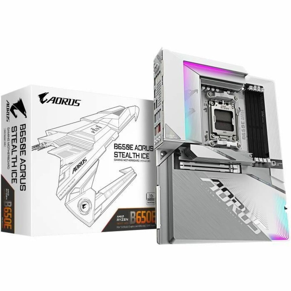 Carte Mère Gigabyte B650E AORUS STEALTH ICE AMD AMD B650 AMD AM5