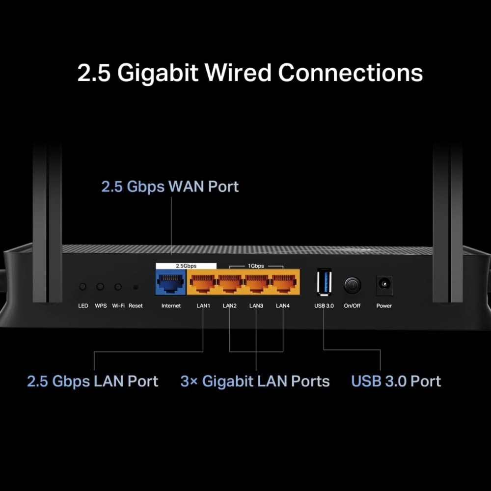 Router TP-Link BE3600 Schwarz RJ45 Ethernet LAN