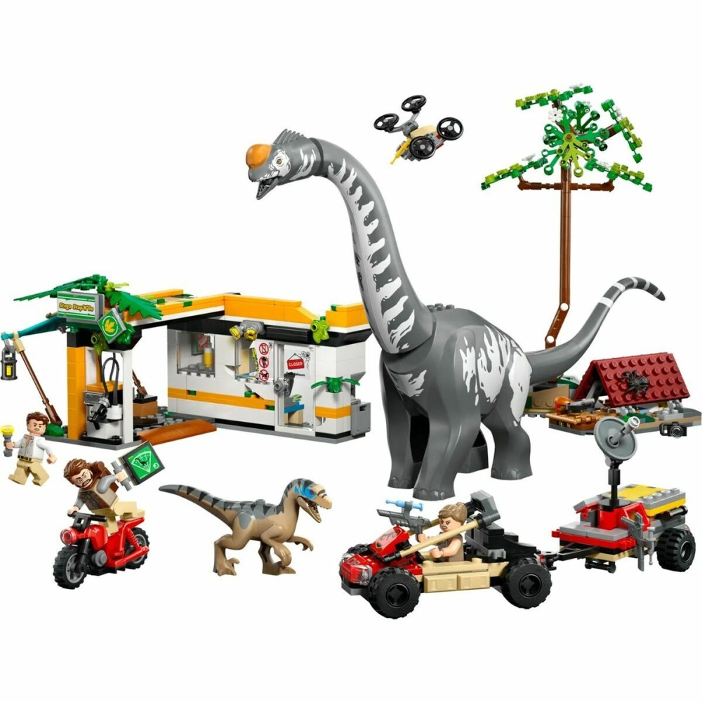 Set de construction Lego JURASSIC WORLD 76973 Raptor & Titanosaurus Tracking Mission