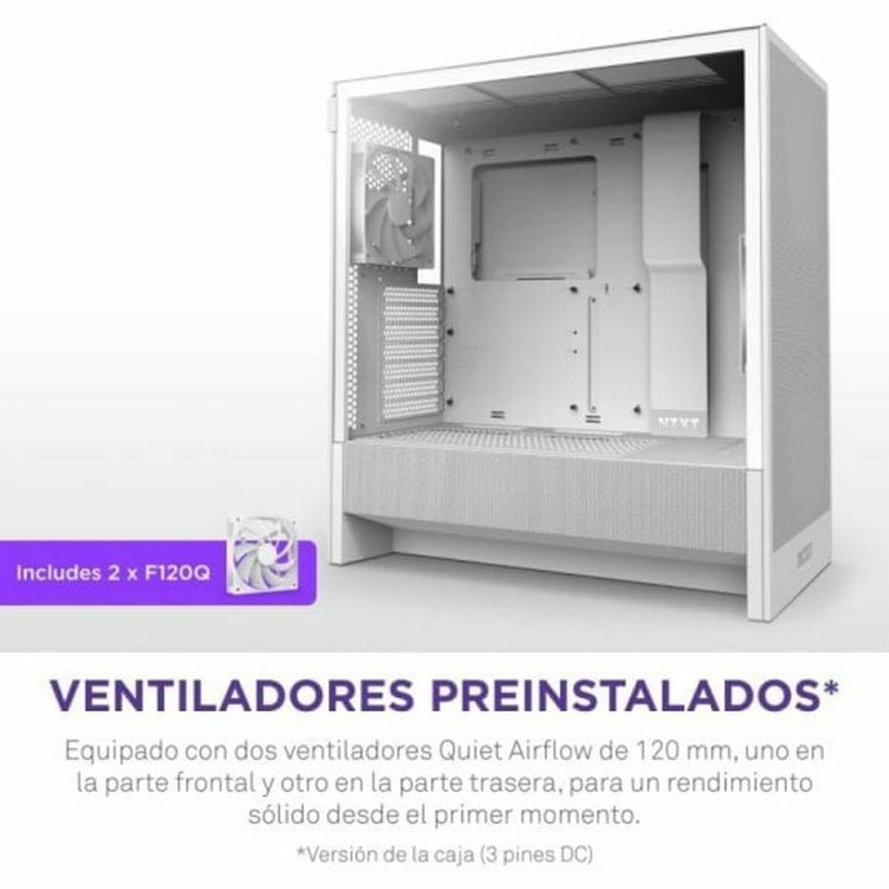 Boîtier ATX semi-tour NZXT H5 FLOW Blanc