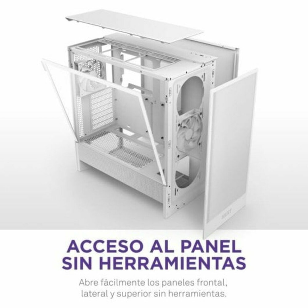 Boîtier ATX semi-tour NZXT H5 FLOW Blanc