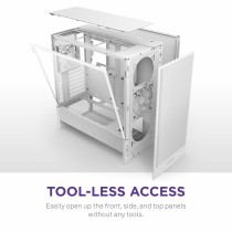Boîtier ATX semi-tour NZXT H5 FLOW Blanc