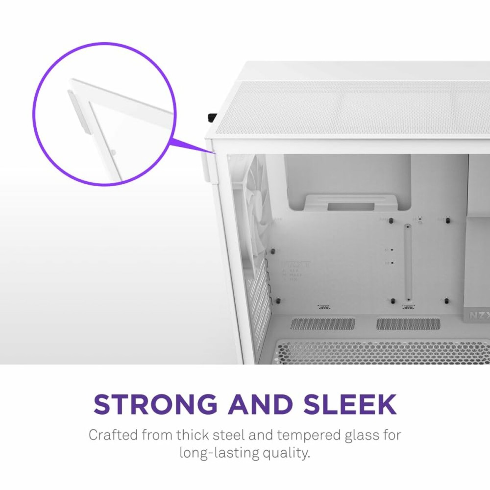 Boîtier ATX semi-tour NZXT H5 FLOW Blanc