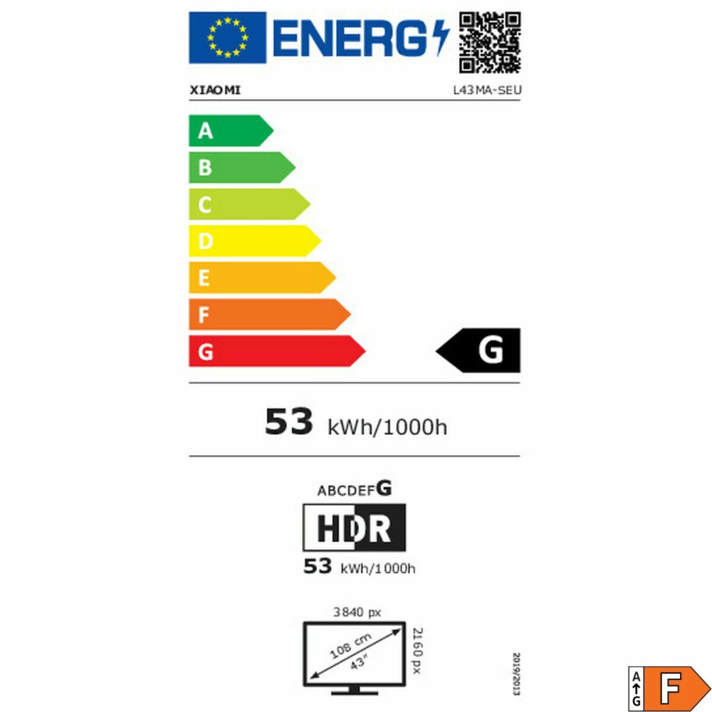Smart TV Xiaomi A PRO 2025 43" 4K Ultra HD HDR QLED