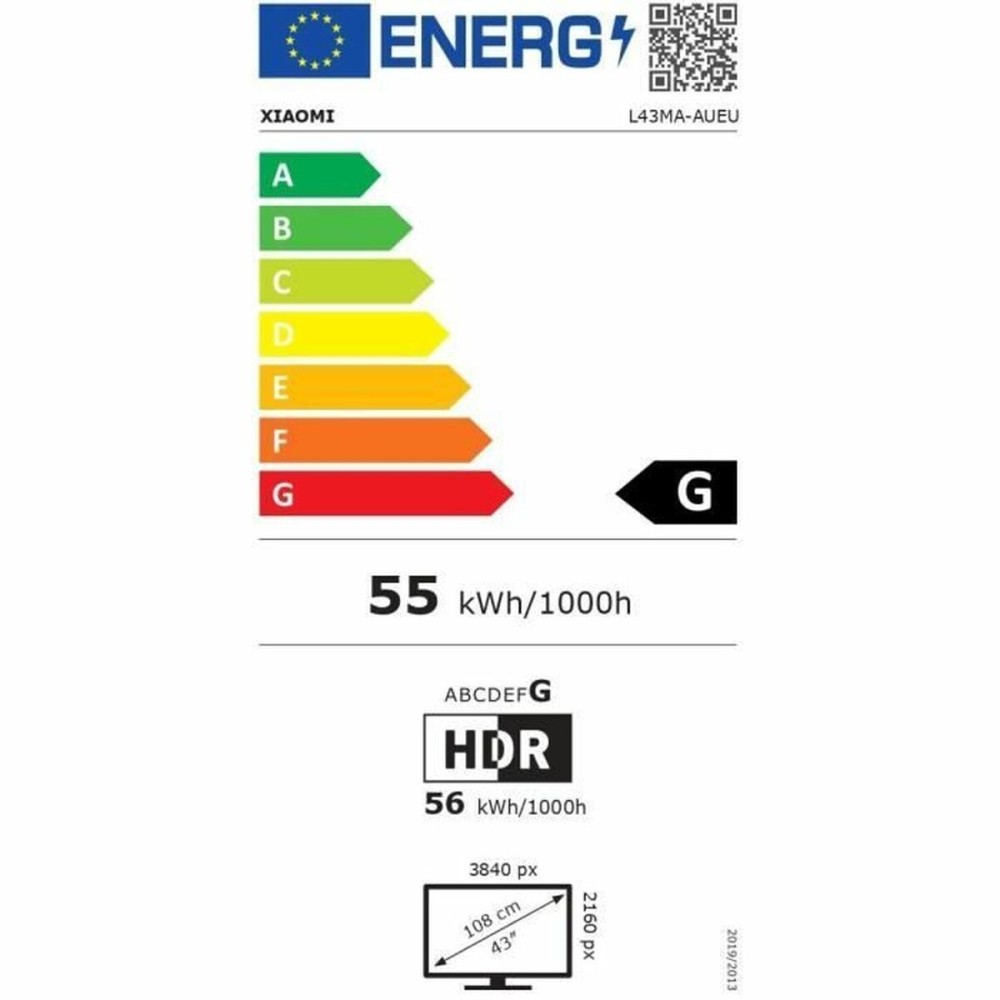 Smart TV Xiaomi A PRO 2025 43" 4K Ultra HD HDR QLED