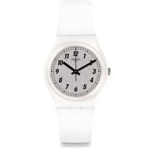 Unisex-Uhr Swatch SOMETHING WHITE (Ø 34 mm)
