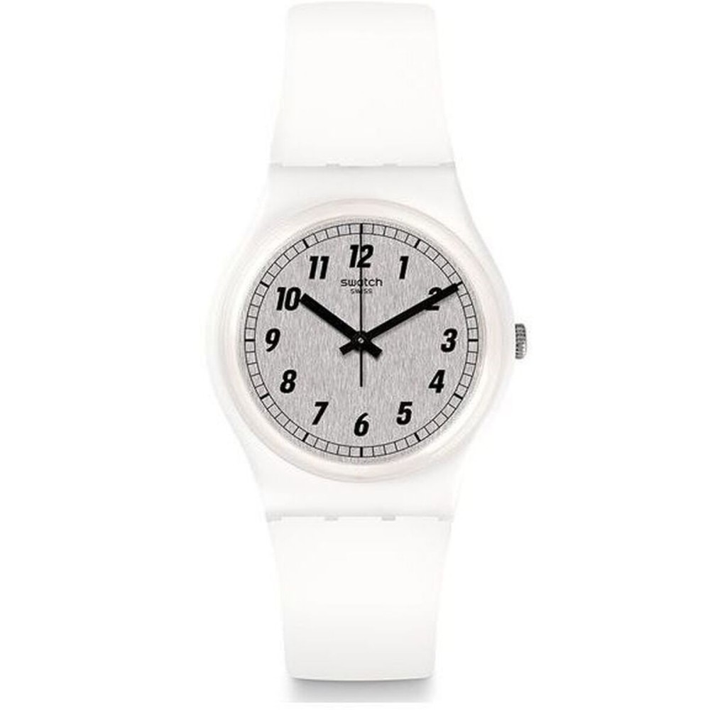 Unisex-Uhr Swatch SOMETHING WHITE (Ø 34 mm)