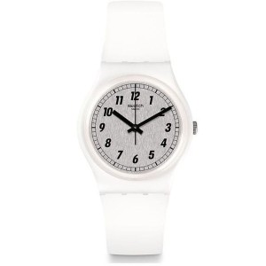 Unisex-Uhr Swatch SOMETHING WHITE (Ø 34 mm)