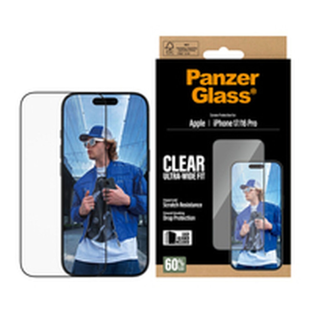 Protection pour téléphone portable PanzerGlass iPhone 16Pro-17 Transparent Apple