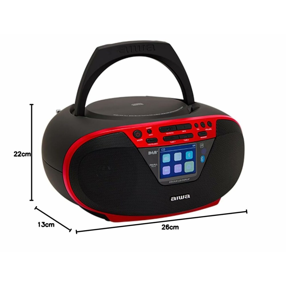 Radio-CD MP3 Aiwa BBTU500DAB/RD Rouge FM
