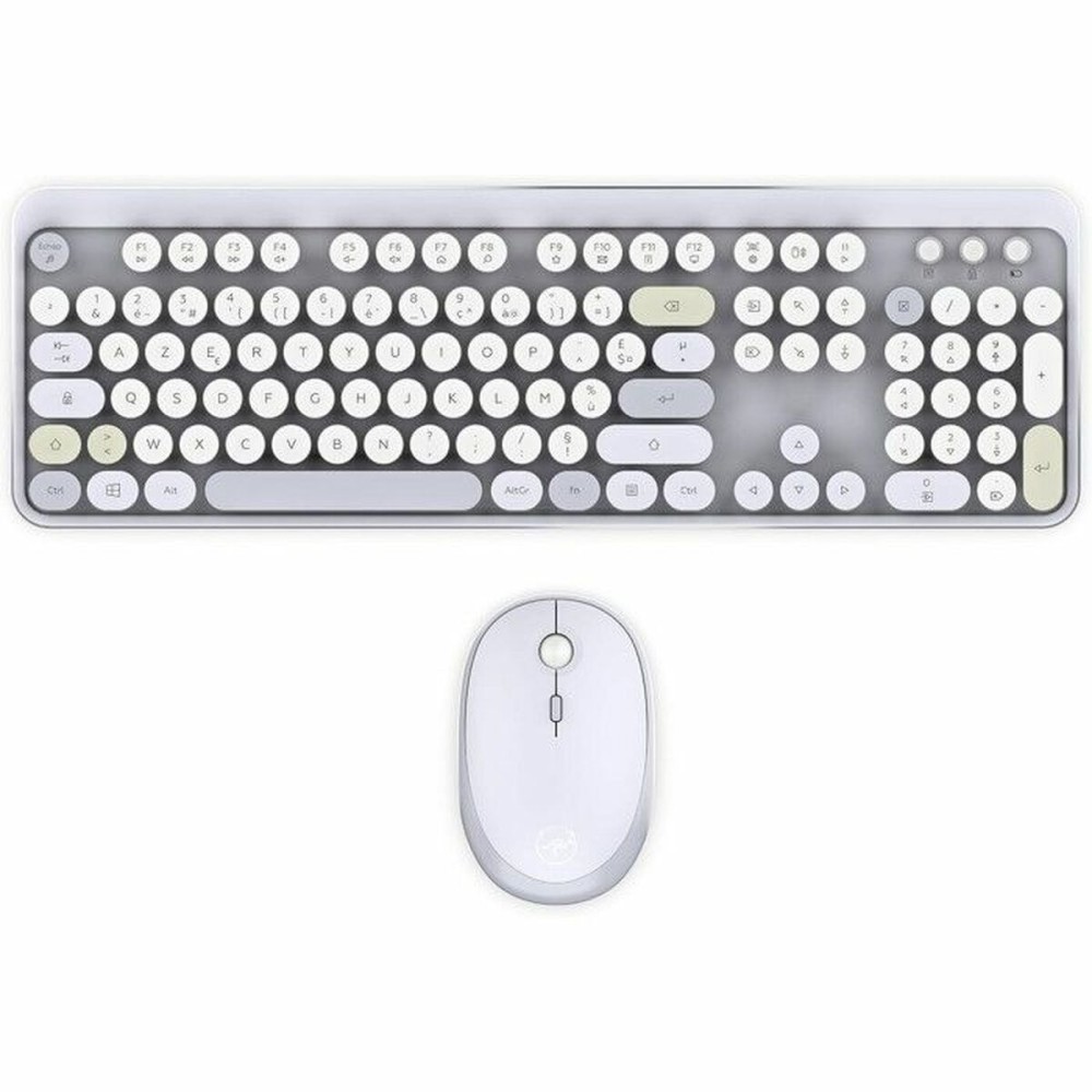 Keyboard and Mouse Mobility Lab Modelo ergonómico Grey AZERTY