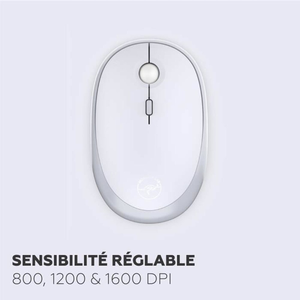 clavier et souris Mobility Lab Modelo ergonómico Gris AZERTY
